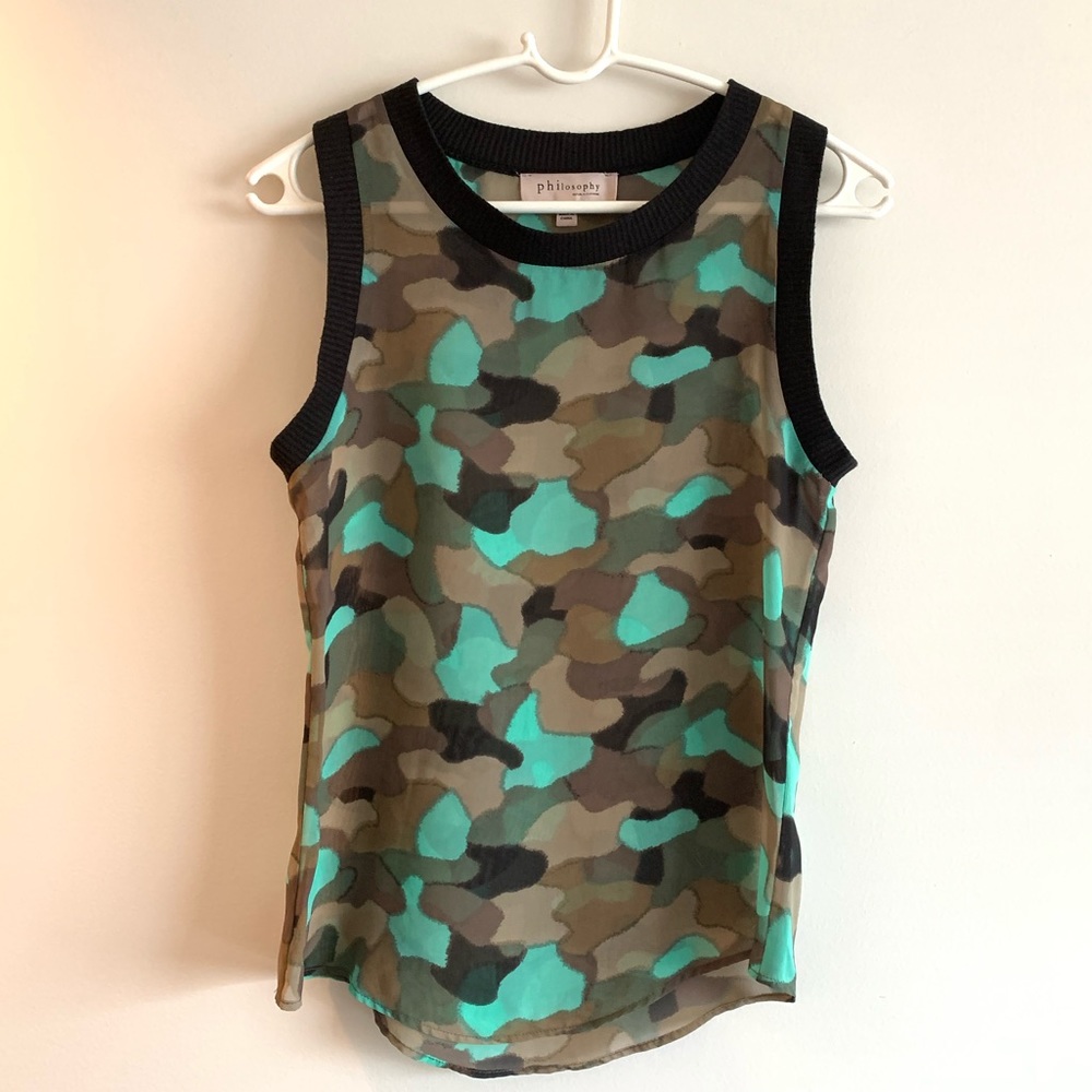 PHILOSOPHY Tank Top. Size XS.
